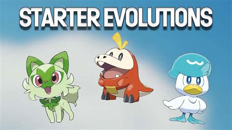 pokemon scarlet starters evolutions|Pokemon Scarlet and Violet Guide